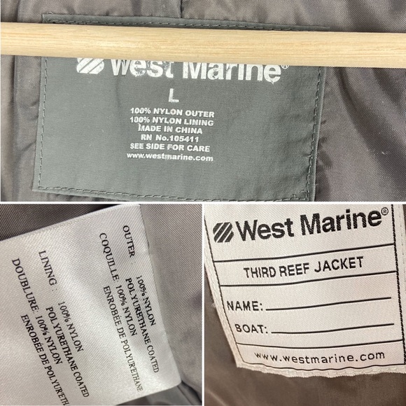 WEST MARINE Third Reef Jacket Large waterproof o6 - Picture 8 of 8
